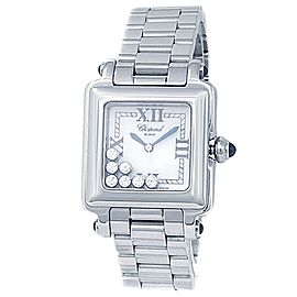 Chopard Happy Sport Stainless Steel Diamonds White Ladies Watch