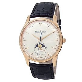 Jaeger-LeCoultre Master Ultra Thin 18k Rose Gold Auto Ivory Men's Watch