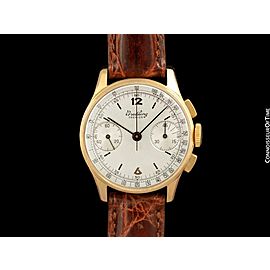 1945 BREITLING Premier Vintage Pilot's 18K Rose Gold Chronograph