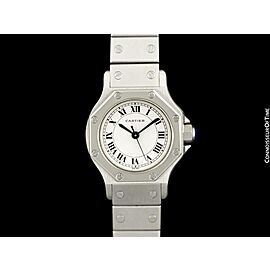 Cartier Santos Octagon Ladies Watch Stainless Steel