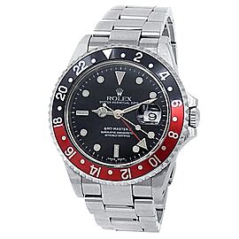 Rolex GMT-Master II Coke Stainless Steel Oyster Auto Black Men's Watch 16710