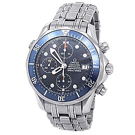 Omega Seamaster Stainless Steel Automatic Blue Men's Watch