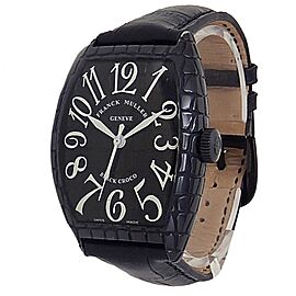 Franck Muller Cintree Curvex Stainless Steel Black Men's Watch