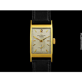 1960's PATEK PHILIPPE "Tegola" Vintage Mens 18K Gold