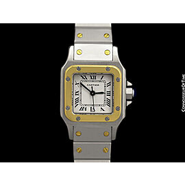 Cartier Santos Ladies 2-Tone SS Steel & 18K Gold Watch -