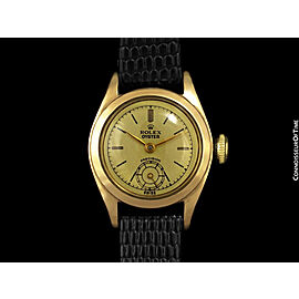 1947 ROLEX OYSTER Vintage Ladies 14K Gold