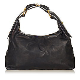 Gucci Horsebit Hobo Leather Handbag