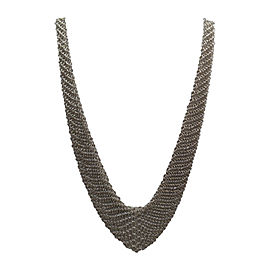 Tiffany & Co. Peretti Mesh Sterling Silver Bib Scarf Necklace