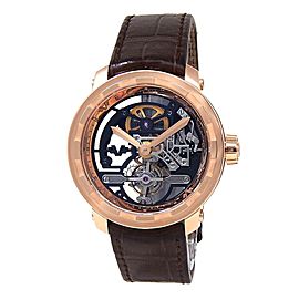 DeWitt Twenty 8 Eight Tourbillon 18k Rose Gold Skeleton Men's Watch