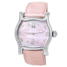 Ritmo Mvndo Idea Italiana Stainless Steel Pink Mother of Pearl Ladies Watch