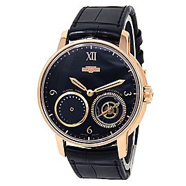 DeWitt Academia Out Of Time 18k Rose Gold Automatic Black Men's Watch