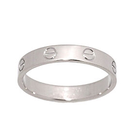 Cartier 18K White Gold Mini Love Ring US:9.5