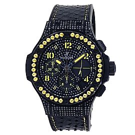 Hublot Big Bang Fluo Stainless Steel Black Diamonds Watch