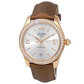 Glashutte Original Lady Serenade Rose Gold Diamonds Silver Watch