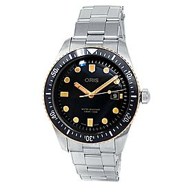 Oris Drivers Sixty-Five Stainless Steel Auto Black Men's Watch