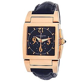 De Grisogono Instrumento No Uno 18k Rose Gold Black Men's Watch Uno Chrono N04