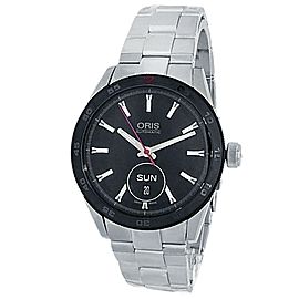 Oris Artix GT Day Date Stainless Steel Auto Black Men's Watch 01 735 7662 4424