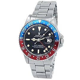 Rolex Vintage GMT-Master Pepsi Stainless Steel Oyster Black Men's Watch