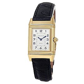 Jaeger-LeCoultre Reverso Duetto Duo 18k Yellow Gold Silver Ladies Watch