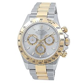 Rolex Daytona 18k Yellow Gold Stainless Steel Oyster Grey Men's Watch