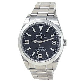 Rolex Explorer Stainless Steel Oyster Automatic Black Men's Watch