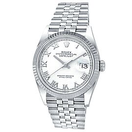 Rolex Datejust 36 Stainless Steel Jubilee Automatic White Men's Watch