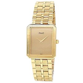 Piaget Protocole 18k Yellow Gold Quartz Champagne Ladies Watch