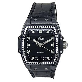 Hublot Spirit of Big Bang Black Ceramic Diamonds Black Watch