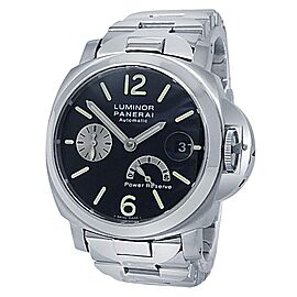 Panerai Luminor Power Reserve Stainless Steel Auto Black Men's Watch