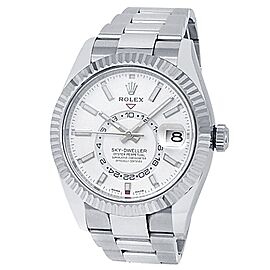 Rolex Sky-Dweller Stainless Steel Oyster Automatic White Men's Watch