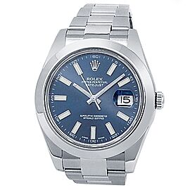 Rolex Datejust II Stainless Steel Oyster Automatic Blue Men's Watch