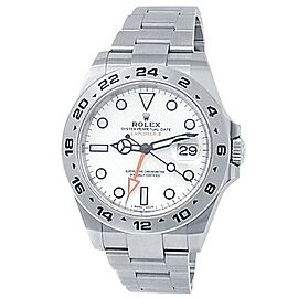 Rolex Explorer II Stainless Steel Oyster Automatic White Men's Watch