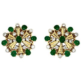 Aletto Brothers Diamond and Emerald Earrings