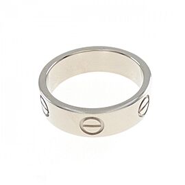 Cartier 18K White Gold Love US 6.5 Ring E0820