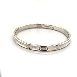 Tiffany & Co Estate "1837" Bangle Solid Silver 7.5" 32.9 Grams TIF210