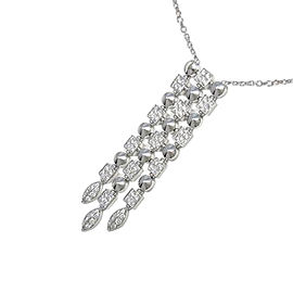 Bulgari 750 White Gold Lucia Necklace