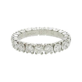 Cartier 950 Platinum Eternity Ring Size 3.75