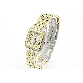 Cartier Panthere 18K Yellow Gold & Stainless Steel Quartz Womens Watch