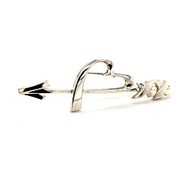 Tiffany & Co Estate Heart & Arrow Brooch Silver By Paloma Picasso TIF233