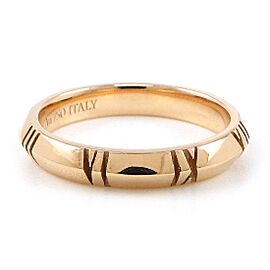 Tiffany & Co 18K Pink Gold Atlas X Closed 4.5 US Ring B0360