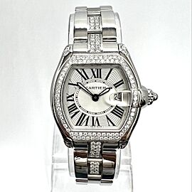 CARTIER ROADSTER Quartz Steel 1.1TCW Diamond Watch