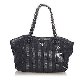 Prada Tessuto Nappa Waves Tote Bag