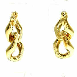 BOTTEGA VENETA 18K Yellow Gold Earrings LXJG-420