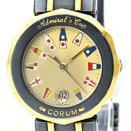 CORUM Admirals Cup 18K Gold Steel Ladies Watch 39.610.31 LXGoodsLE-344