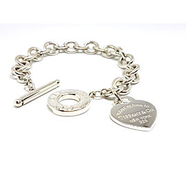 Tiffany & Co. Return To Tiffany 925 Sterling Silver Heart Tag Toggle Bracelet