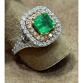 Emerald and Diamond Ring