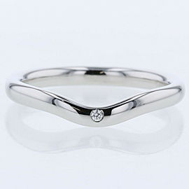 TIFFANY & Co 950 Platinum Curved band Ring LXGBKT-460