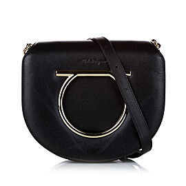 Ferragamo Vela Flap Leather Crossbody Bag