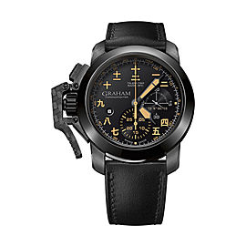 Graham Chronofighter Steel Black PVD 2CCAU.B28A.L44N 47mm Mens Watch