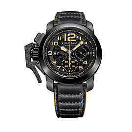 Graham Chronofighter Steel Black PVD 2CCAU.B32A.L144N 47mm Mens Watch